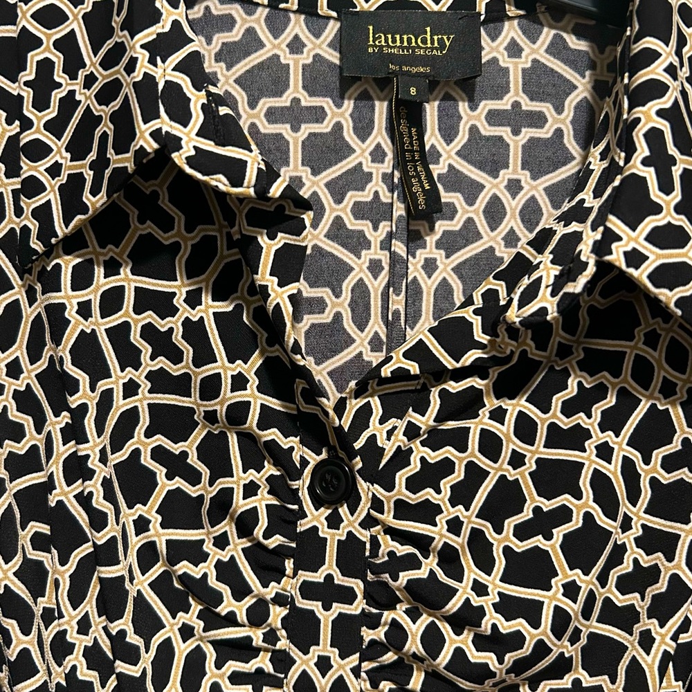 Laundry by Shelli Segal Short Sleeve Wrap Dress